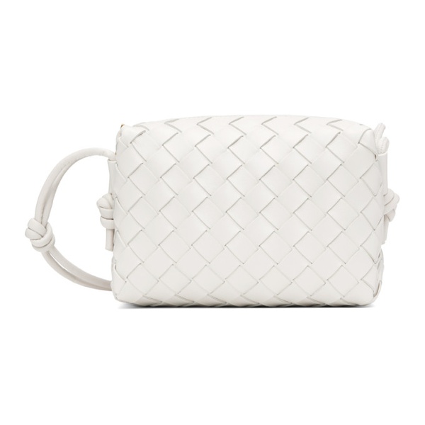 보테가베네타 보테가 베네타 Bottega Veneta White Mini Loop Shoulder Bag 231798F048068