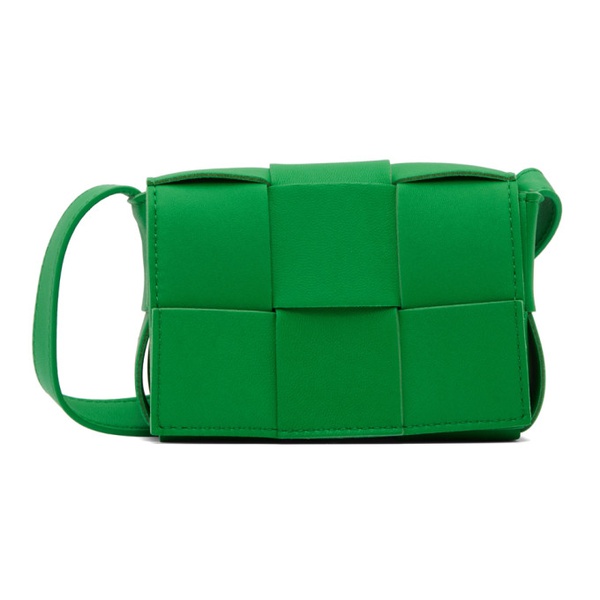 보테가베네타 보테가 베네타 Bottega Veneta Green Cassette Shoulder Bag 221798F048045