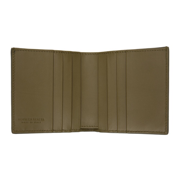 보테가베네타 보테가 베네타 Bottega Veneta Green Slim Bi-Fold Wallet 232798M164032