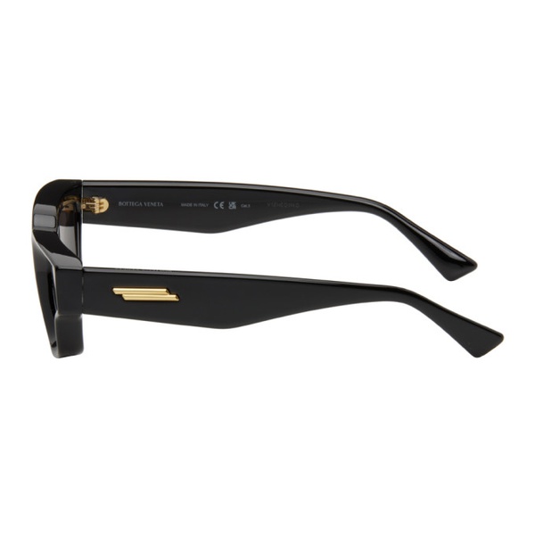 보테가베네타 보테가 베네타 Bottega Veneta Black Rectangular Sunglasses 241798F005008