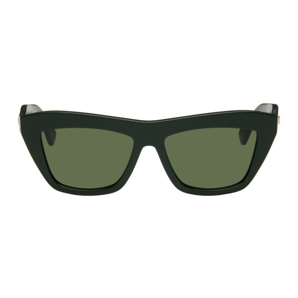 보테가베네타 보테가 베네타 Bottega Veneta Green Cat-Eye Sunglasses 241798F005009