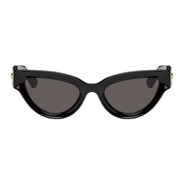 보테가베네타 보테가 베네타 Bottega Veneta Black Sharp Cat-Eye Sunglasses 241798F005024