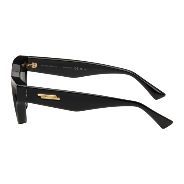보테가베네타 보테가 베네타 Bottega Veneta Black Sharp Cat-Eye Sunglasses 241798F005024