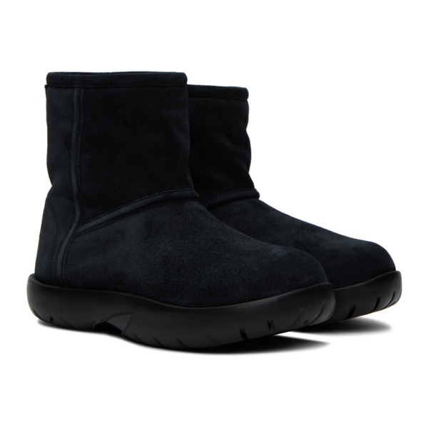 보테가베네타 보테가 베네타 Bottega Veneta Black Snap Ankle Boots 232798M223011