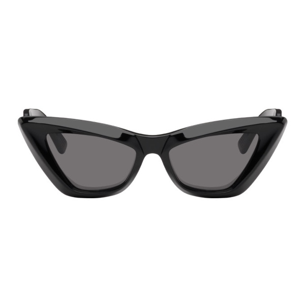 보테가베네타 보테가 베네타 Bottega Veneta Black Pointed Cat-Eye Sunglasses 241798M134020