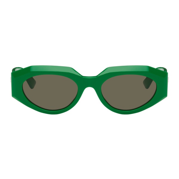 보테가베네타 보테가 베네타 Bottega Veneta Green Oval Sunglasses 241798M134022
