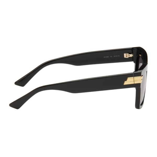 보테가베네타 보테가 베네타 Bottega Veneta Black Rectangular Sunglasses 241798M134007