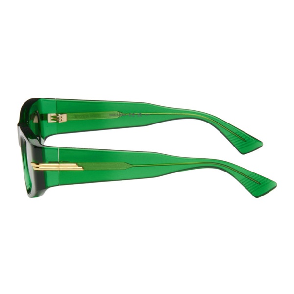 보테가베네타 보테가 베네타 Bottega Veneta Green Cat-Eye Sunglasses 241798M134017