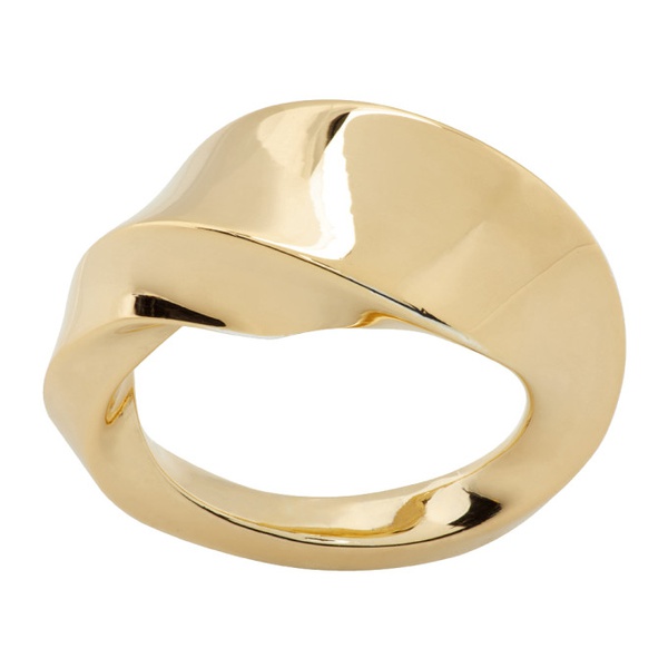 보테가베네타 보테가 베네타 Bottega Veneta Gold Twist Ring 241798F024000