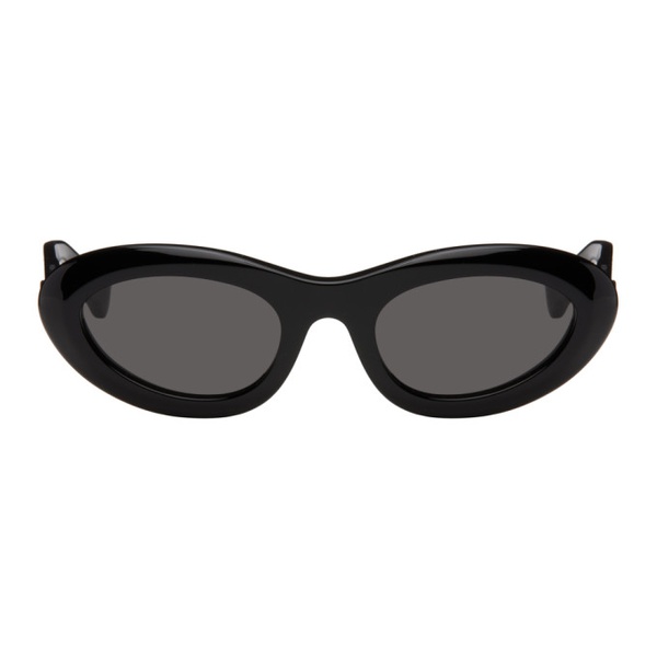 보테가베네타 보테가 베네타 Bottega Veneta Black Bombe Round Sunglasses 241798F005038