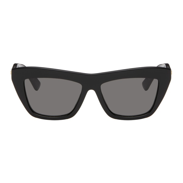보테가베네타 보테가 베네타 Bottega Veneta Black Cat-Eye Sunglasses 242798F005046