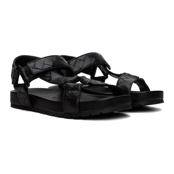 보테가베네타 보테가 베네타 Bottega Veneta Black Trip Sandals 241798M234001