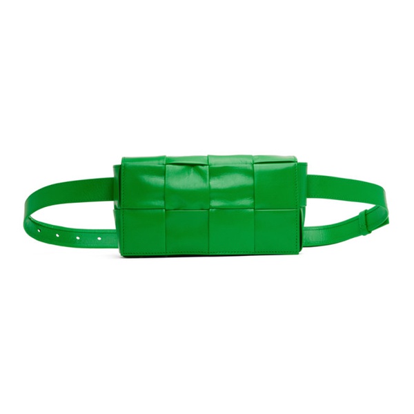 보테가베네타 보테가 베네타 Bottega Veneta Green Cassette Belt Bag 231798M171015