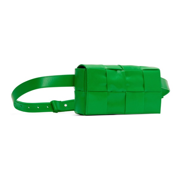 보테가베네타 보테가 베네타 Bottega Veneta Green Cassette Belt Bag 231798M171015