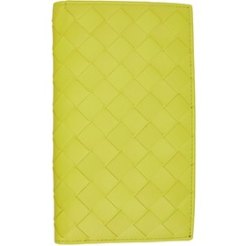 보테가 베네타 Bottega Veneta Yellow Detachable Pocket Long Wallet 221798M164101