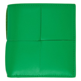 보테가 베네타 Bottega Veneta Green Intreccio Bifold Wallet 221798M164152