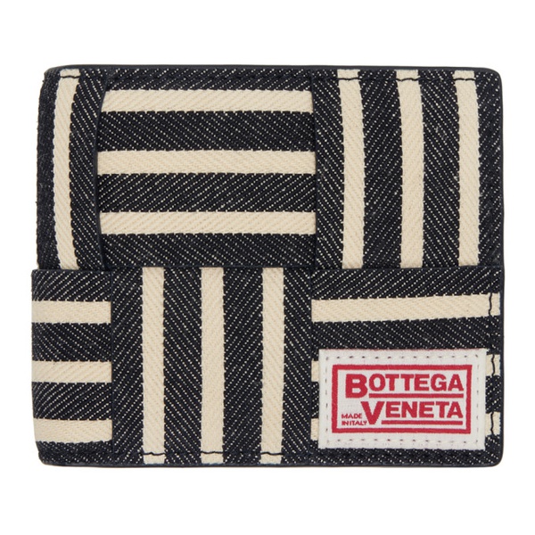 보테가베네타 보테가 베네타 Bottega Veneta Navy Cassette Bi-Fold Wallet 241798M164023