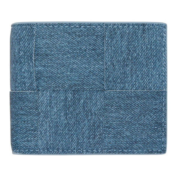 보테가베네타 보테가 베네타 Bottega Veneta Blue Cassette Bi-Fold Wallet 241798M164036