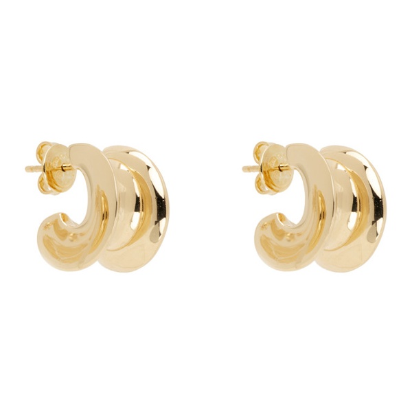 보테가베네타 보테가 베네타 Bottega Veneta Gold Hoop Earrings 232798F022016
