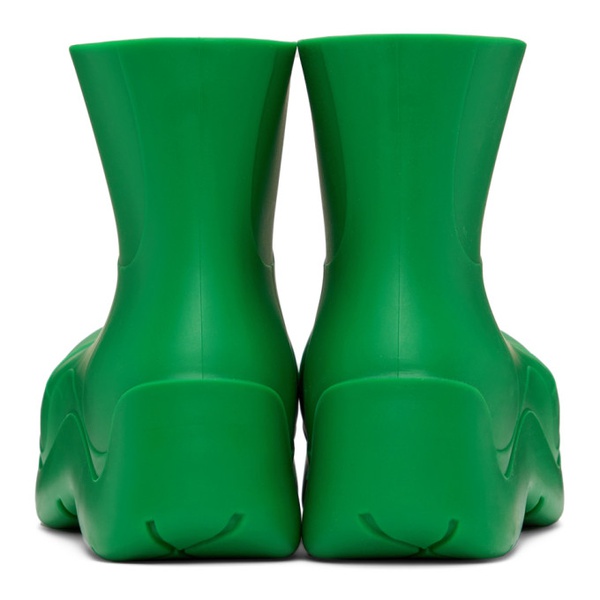 보테가베네타 보테가 베네타 Bottega Veneta Green Matte Puddle Chelsea Boots 221798M223076