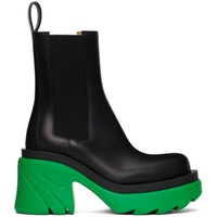 보테가 베네타 Bottega Veneta Black & Green Flash Boots 212798F113005