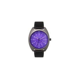 Breed MEN'S Victor Leather Purple Dial Watch BRD9206