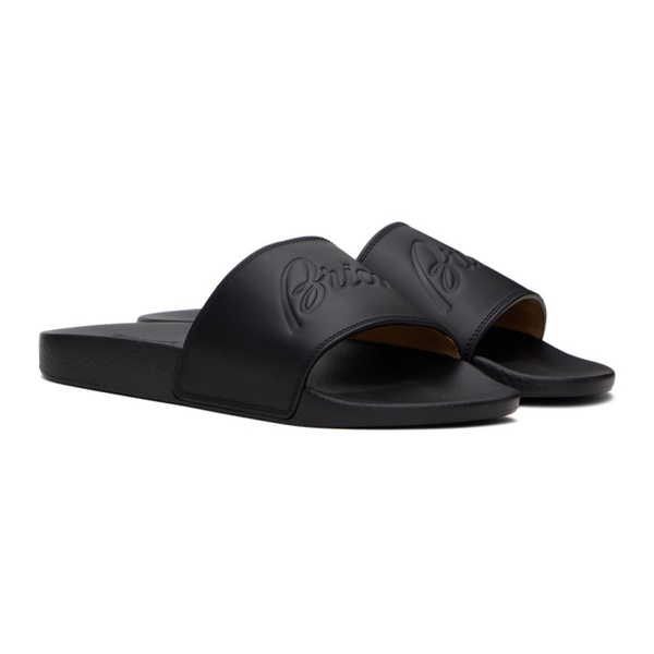  브리오니 Brioni Black Slide Sandals 241959M234001