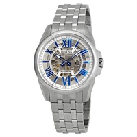 Bulova MEN'S Classic Stainless Steel Silver (Skeleton Center) Dial Watch 96A187