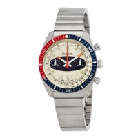Bulova MEN'S Chronograph A Stainless Steel 오프화이트 Off-White Dial Watch 98A251