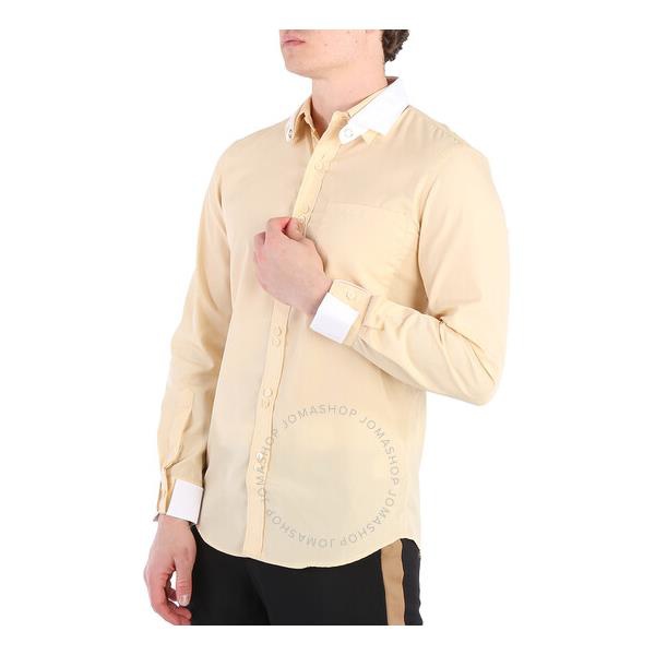 버버리 버버리 Burberry Contrast Double Collar Cotton Poplin Shirt 4558046