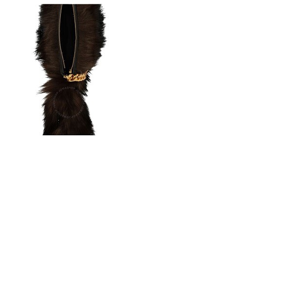 버버리 버버리 Burberry Dark Brown Ladies Faux Fur Olympia Bag 8047019