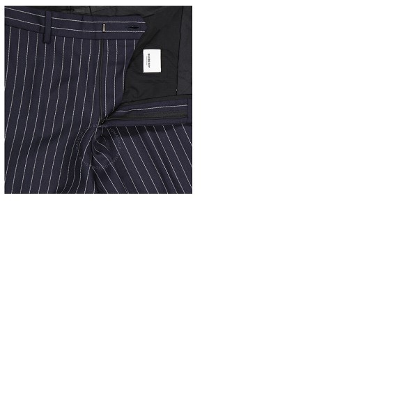 버버리 버버리 Burberry Mens Pinstriped Tailored Wool Trousers 4549056
