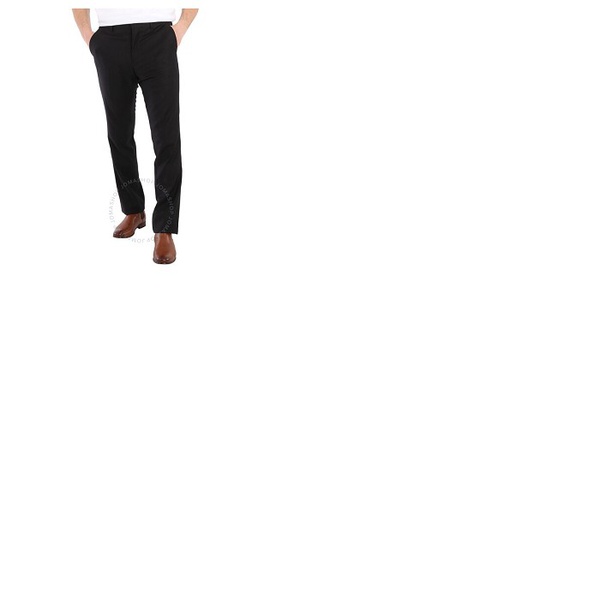 버버리 버버리 Burberry Black Wool Flannel Classic Fit Tailored Trousers 8018136