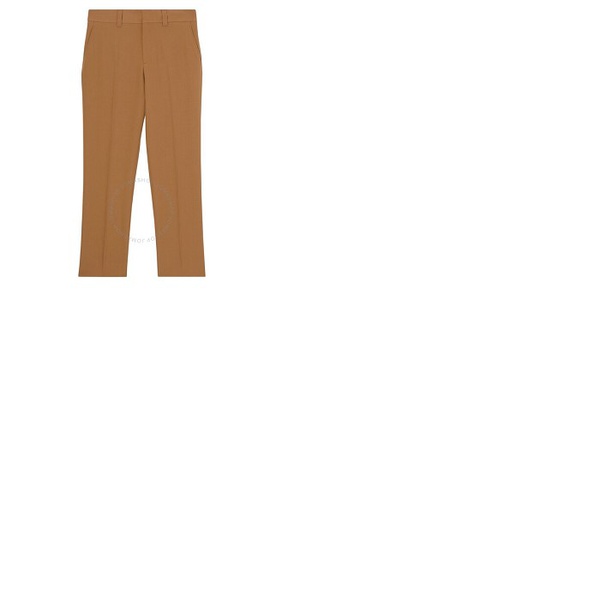 버버리 버버리 Burberry Mens Fawn Grain De Poudre Wool Tailored Trousers 4565248