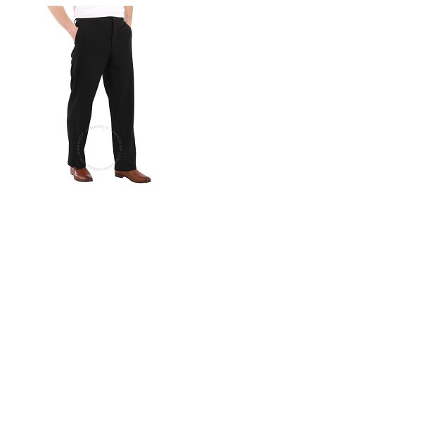 버버리 버버리 Burberry Black Wool Cut-out Wide-leg Trousers 4563511
