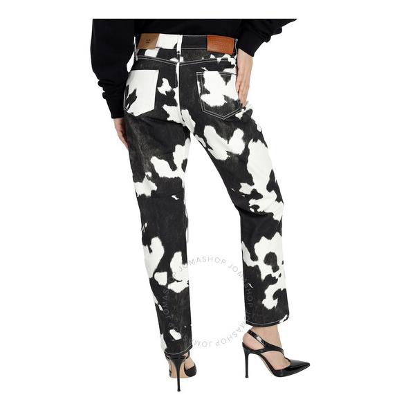 버버리 버버리 Burberry Cow Print Straight-fit Denim Jeans 8016757