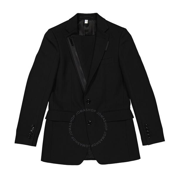 버버리 버버리 Burberry Ladies Black Tailored Single-Breasted Blazer Jacket 4567785