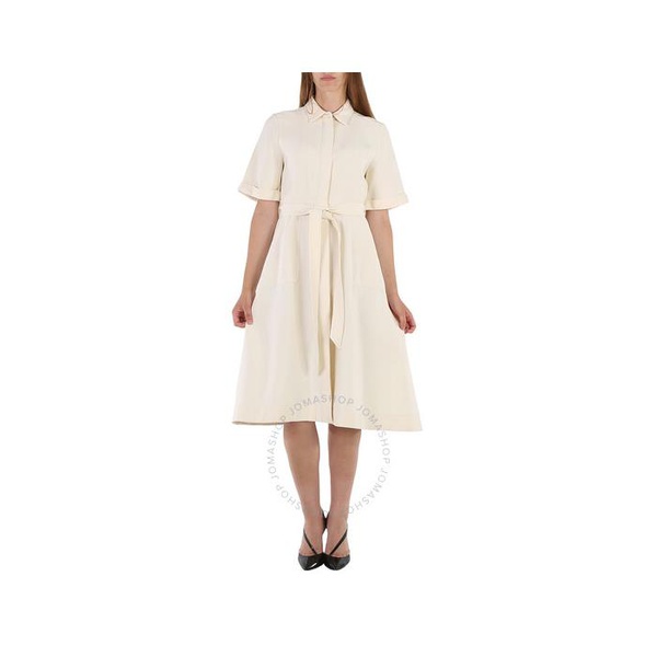 버버리 버버리 Burberry Off White Short Sleeve Structured Dress 4075148
