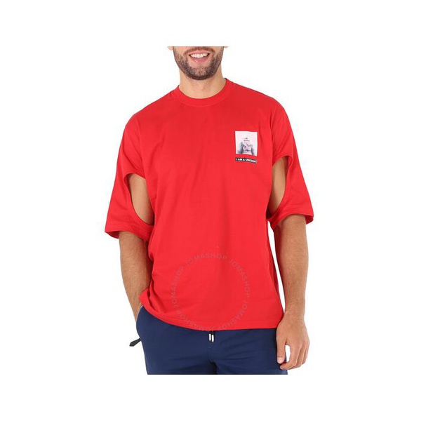 버버리 버버리 Burberry Bright Red Gorilla Print Cotton T-shirt 8016723