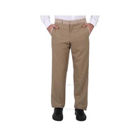버버리 Burberry Mens Pecan Melange English Fit Crystal Embroidered Technical Linen Trousers 4559279