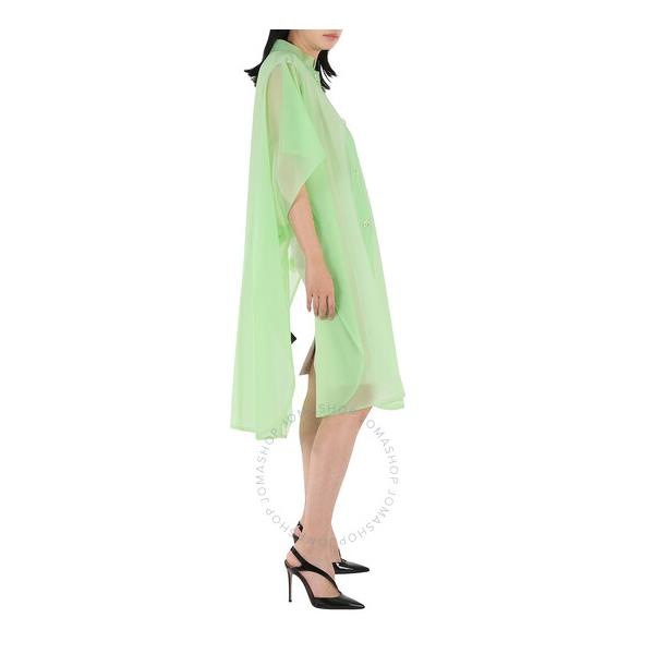 버버리 버버리 Burberry Ladies Mint Green Soft-touch Plastic Poncho 4547144