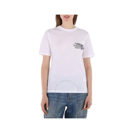 버버리 Burberry White Cotton Coordinates Print T-shirt 8043230