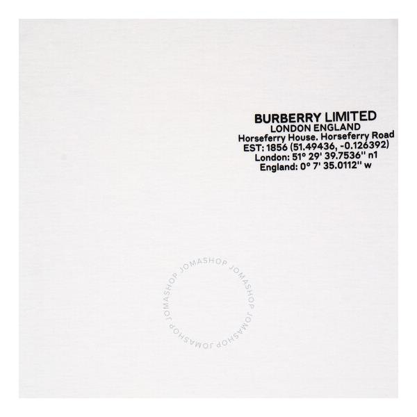 버버리 버버리 Burberry White Cotton Coordinates Print T-shirt 8043230