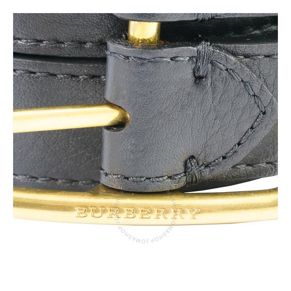 버버리 버버리 Burberry Ladies Lynton Dual Pronged Leather Belt 4073550