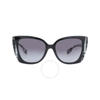 버버리 Burberry Meryl Grey Gradient Butterfly Ladies Sunglasses BE4393 40518G 54