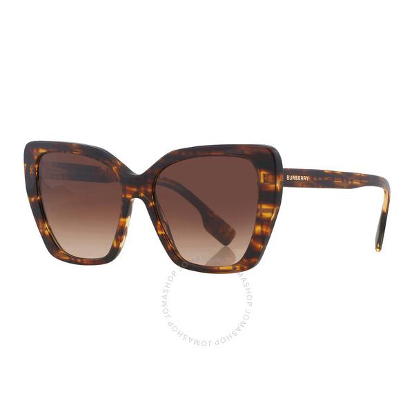 버버리 버버리 Burberry Tamsin Brown Gradient Butterfly Ladies Sunglasses BE4366 398113 55