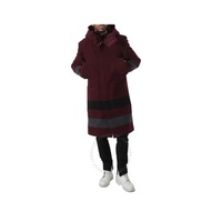 버버리 Burberry Wool Pocket-detail Duffle Coat In Deep Maroon 8045744