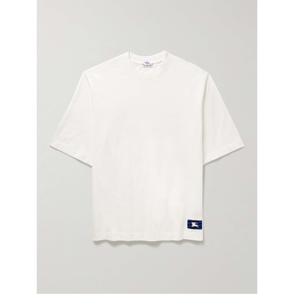 버버리 버버리 BURBERRY Logo-Appliqued Cotton-Jersey T-Shirt 1647597323652576