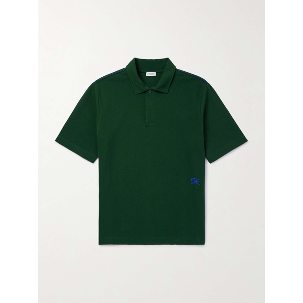 버버리 버버리 BURBERRY Logo-Embroidered Cotton-Pique Polo Shirt 1647597323675810