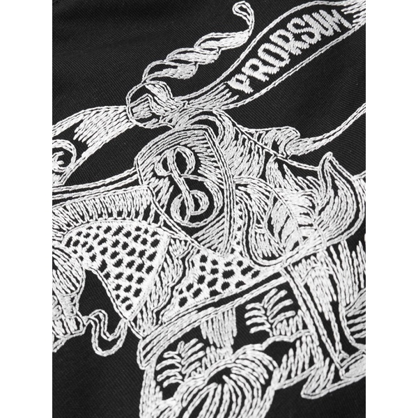 버버리 버버리 BURBERRY Logo-Embroidered Cotton-Jersey T-Shirt 1647597315520508